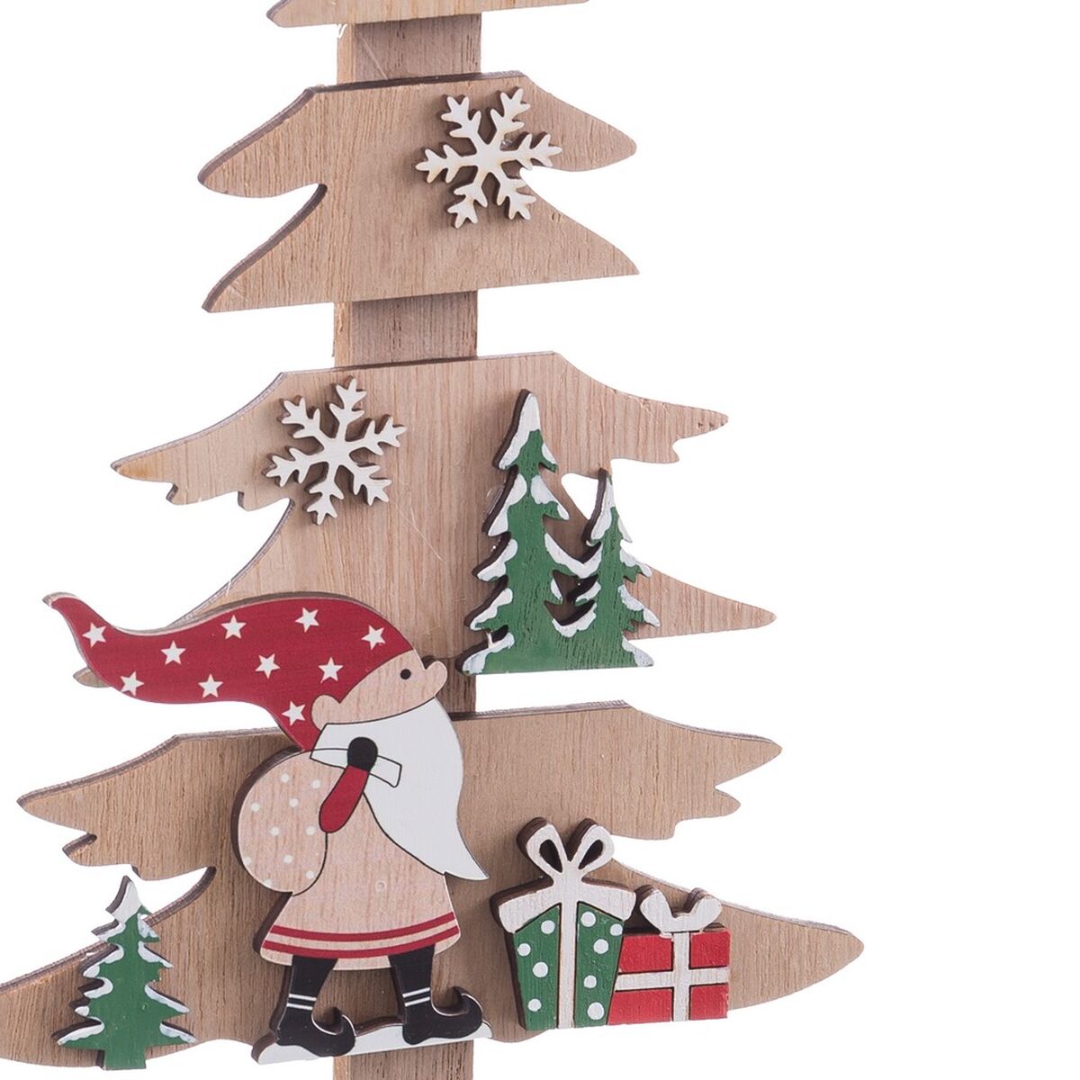 Albero di Natale Multicolore Legno 14,5 X 5 X 26 CM